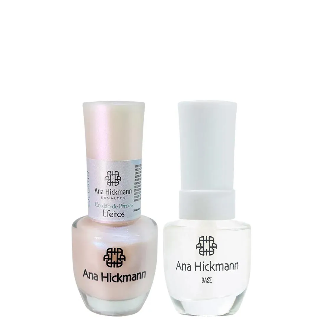 ANA HICKMANN KIT DE ESMALTE COR CORDãO DE PéROLAS + BASE