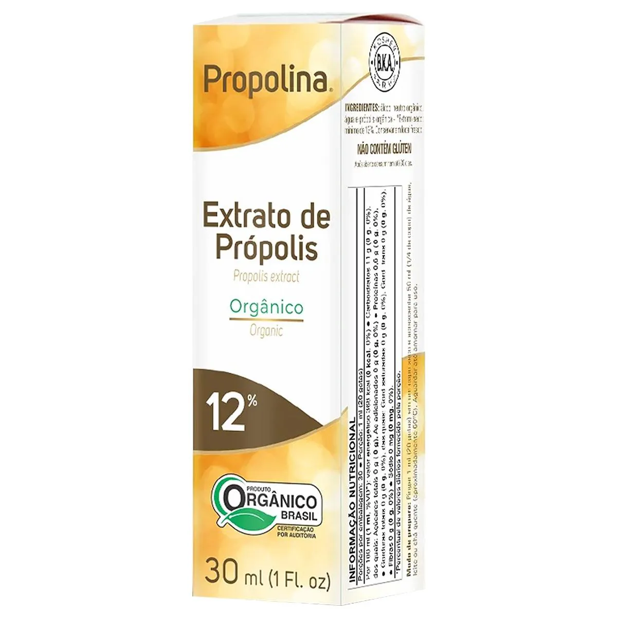 PROPOLINA EXTRATO DE PRóPOLIS 12% ORGâNICO 30ML
