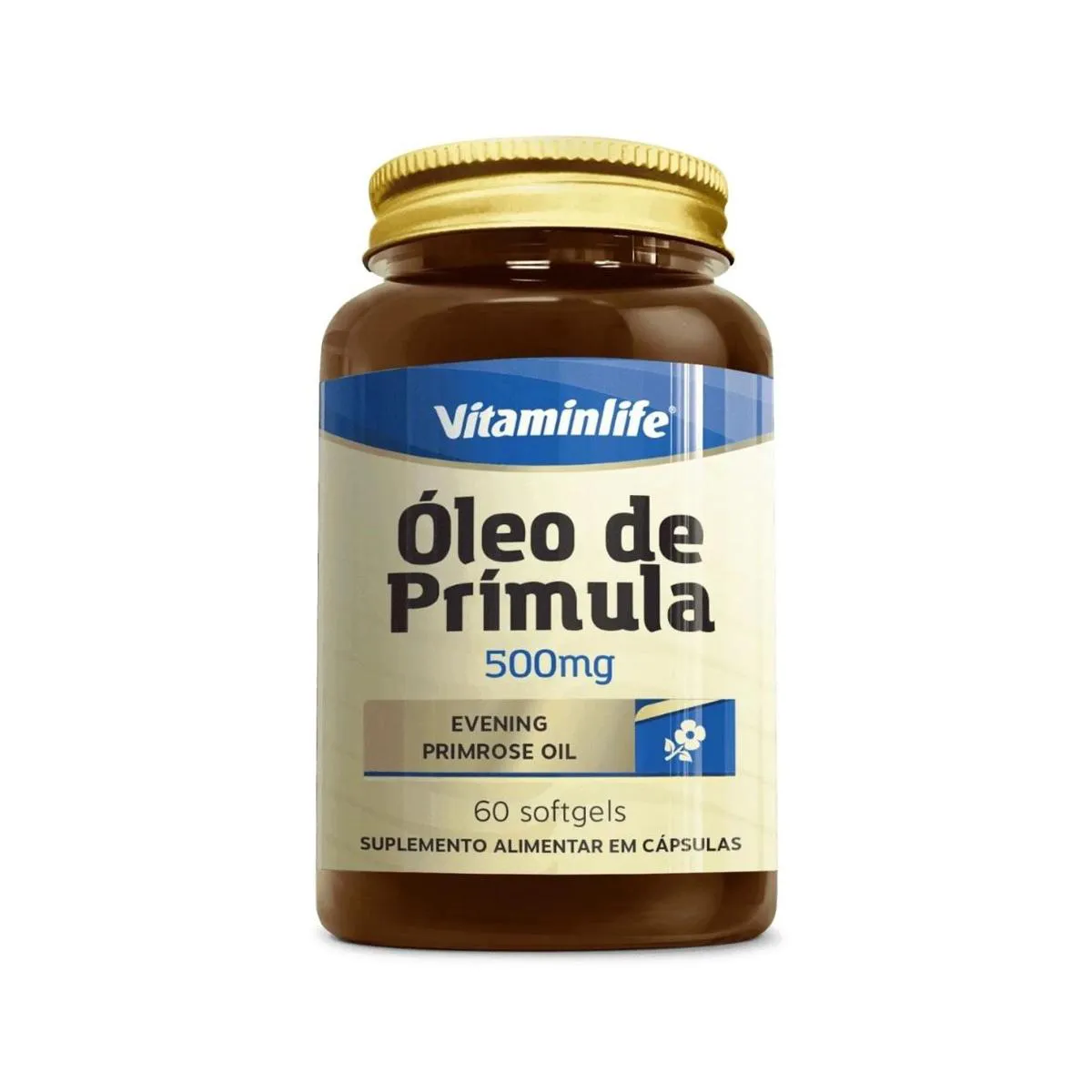 ÓLEO DE PRíMULA 500MG 60 CáPSULAS VITAMINLIFE