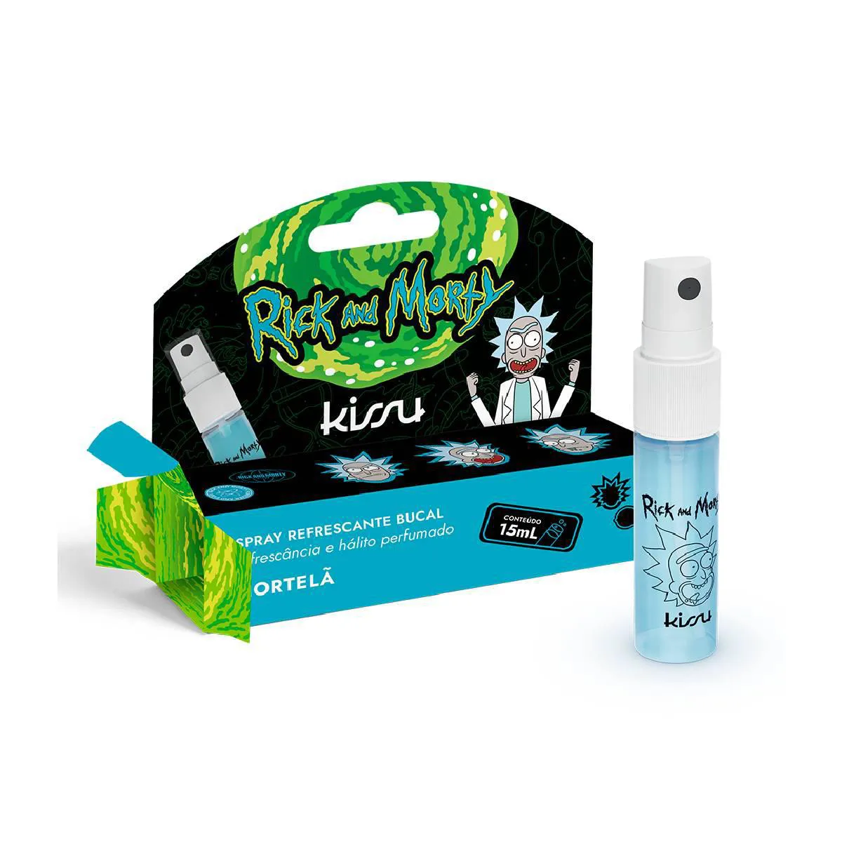 Spray Bucal Kissu Rick And Morty Hortelã 15ml