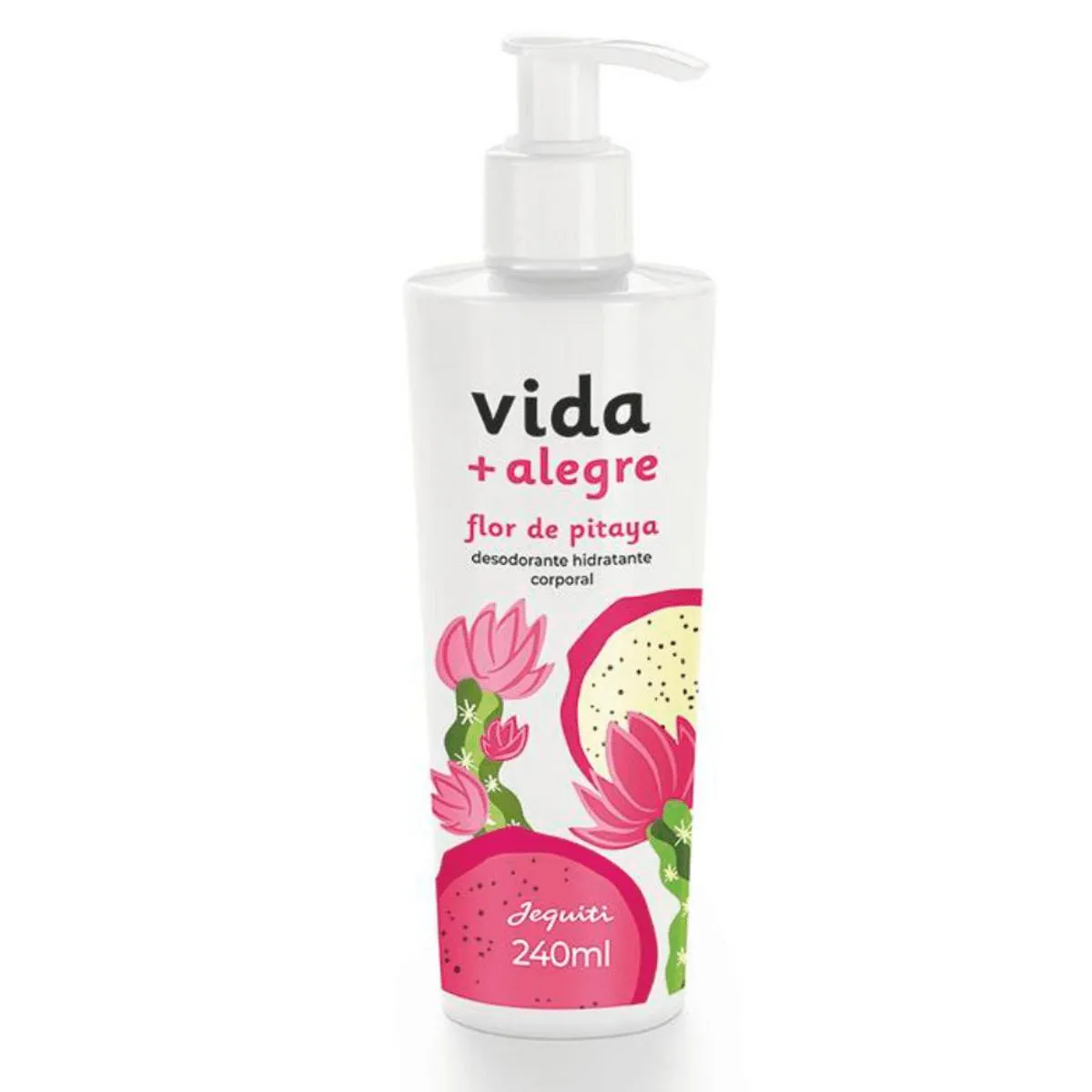 HIDRATANTE CORPORAL VIDA + ALEGRE FLOR DE PITAYA 240ML - JEQUITI