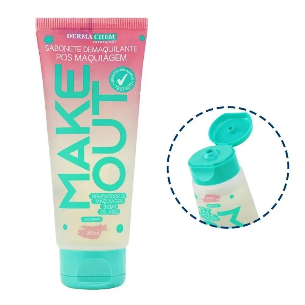 SABONETE DEMAQUILANTE DERMACHEM 100ML MAKEOUT - PROLINK
