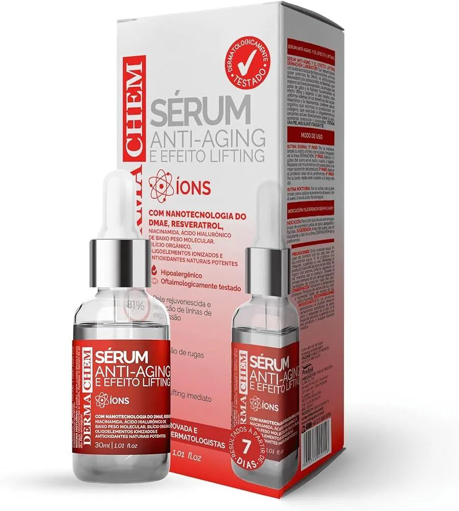 SéRUM ANTI-AGING E EFEITO LIFTING 30ML - DERMACHEM