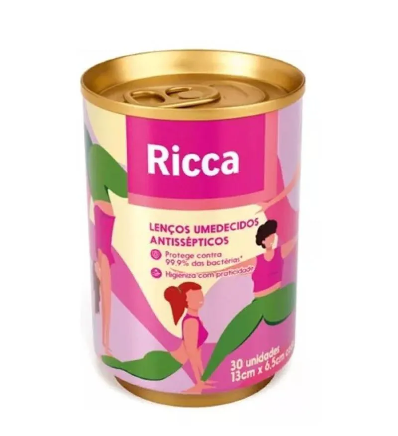 LENçOS UMEDECIDOS ANTISSéPTICOS C30 UNIDADES - RICCA