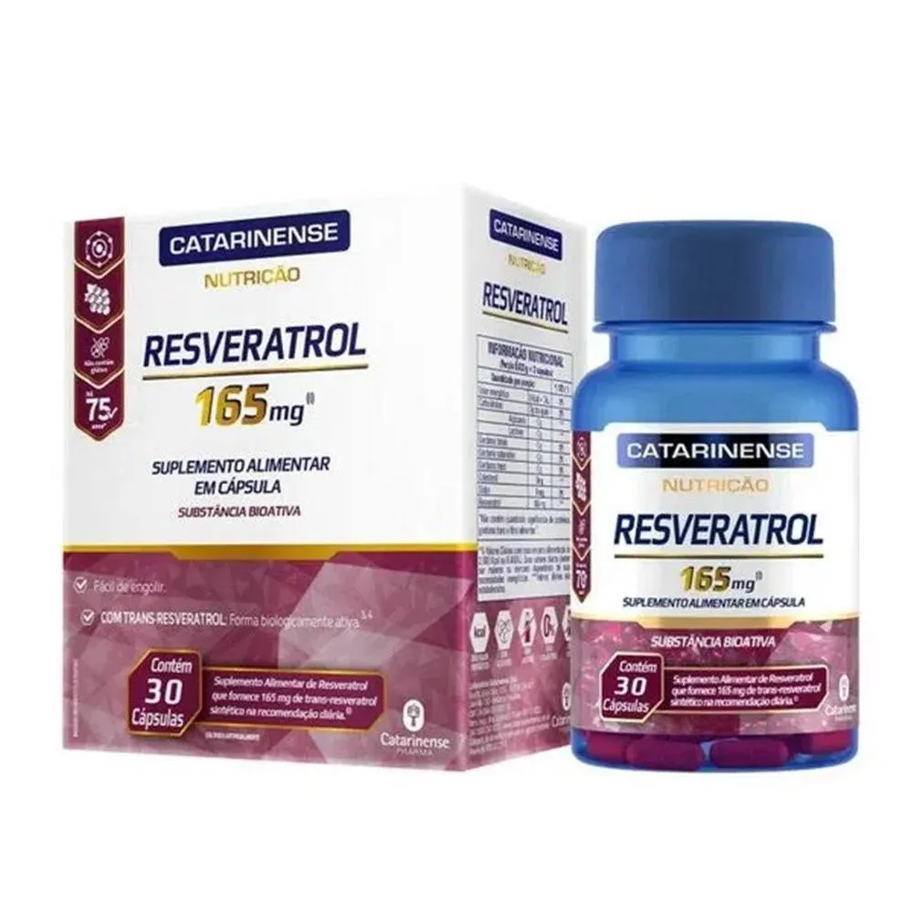 SUPLEMENTO ALIMENTAR RESVERATROL 165MG C30 - CATARINENSE