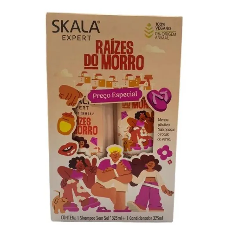 KIT SHAMPOO + CONDICIONADOR 350ML RAíZES DO MORRO - SKALA