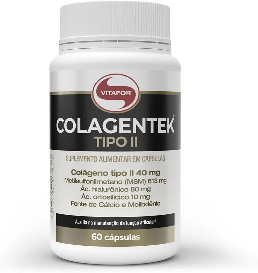 COLAGENTEK TIPO II 60CAPS 790MG VITAFOR