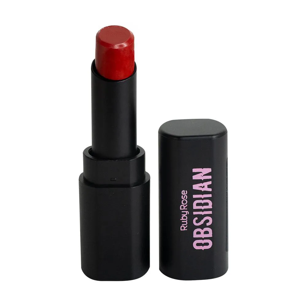 BATOM EM BALA CREAM SATIN LINHA OBSIDIAN - RUBY ROSE Ocs03