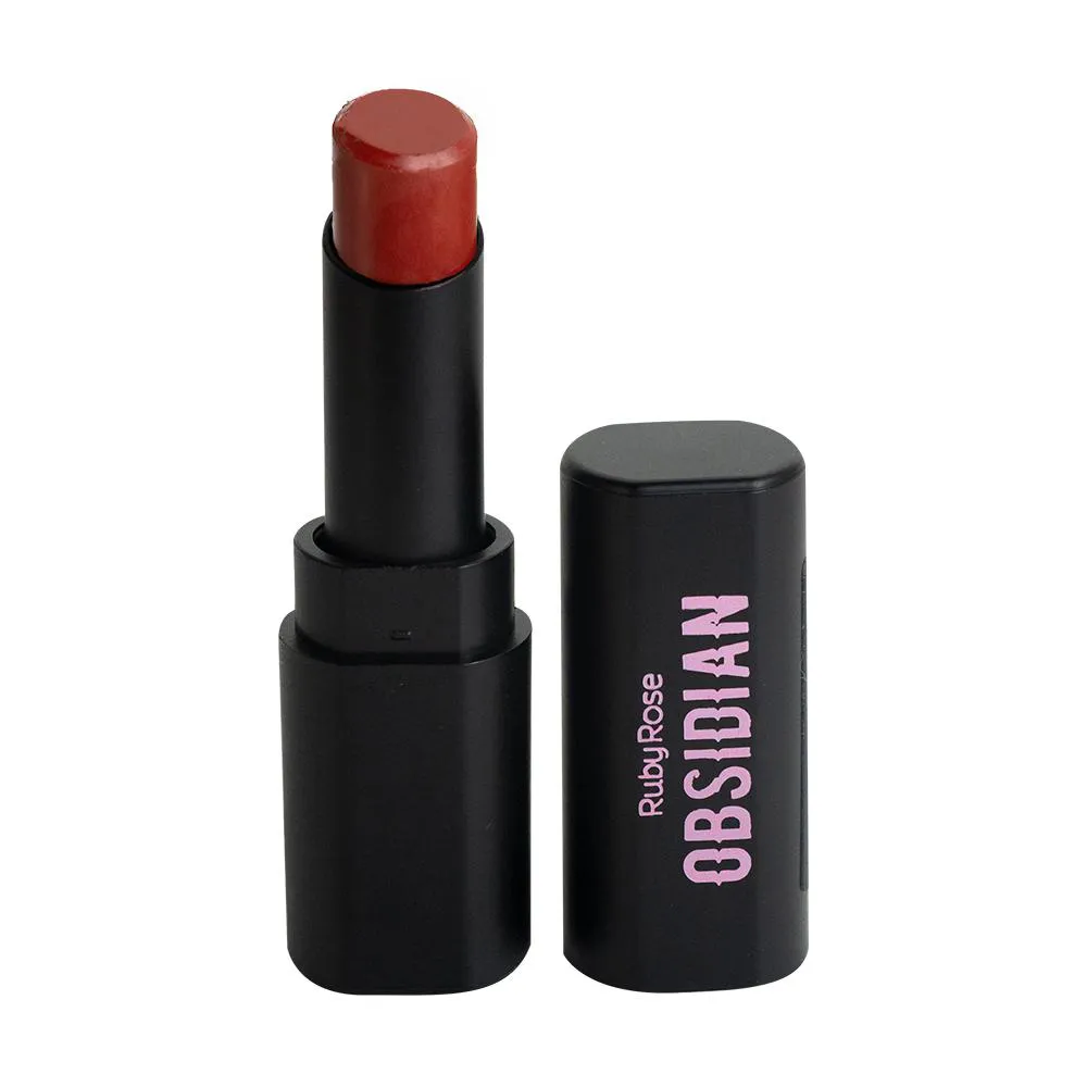 BATOM EM BALA CREAM SATIN LINHA OBSIDIAN - RUBY ROSE Ocs04