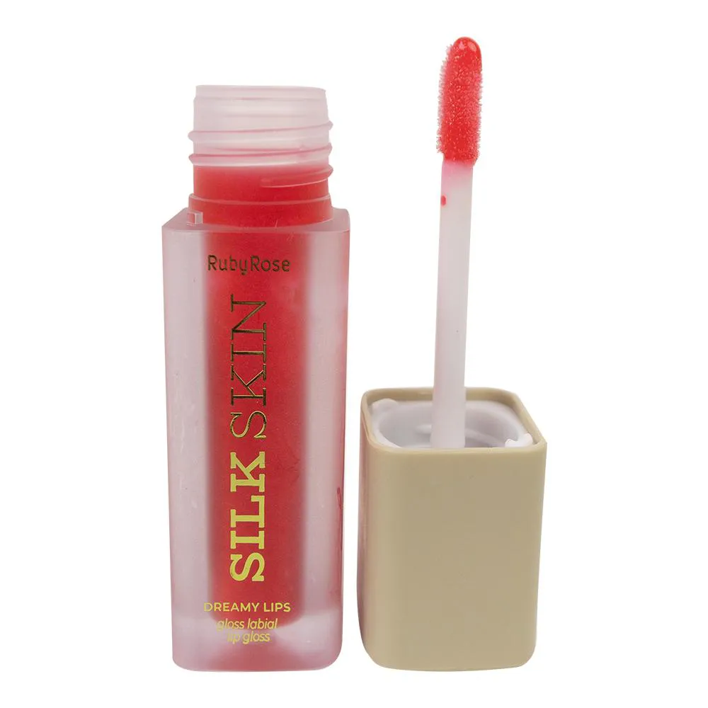 GLOSS LABIAL LINHA SILK SKIN - RUBY ROSE RED Shimmer