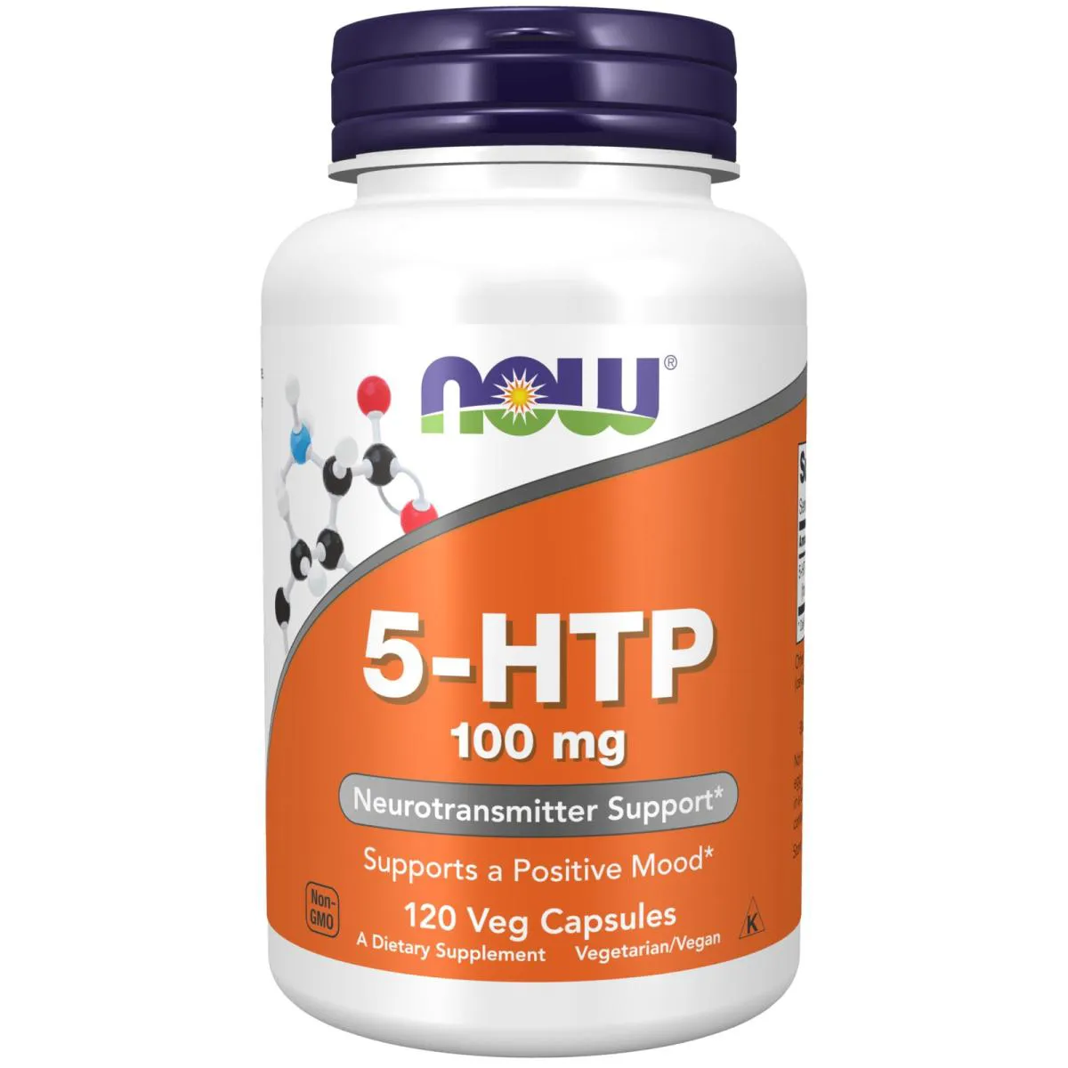 5-HTP 100MG 120 CáPSULAS VEGETAIS NOW FOODS