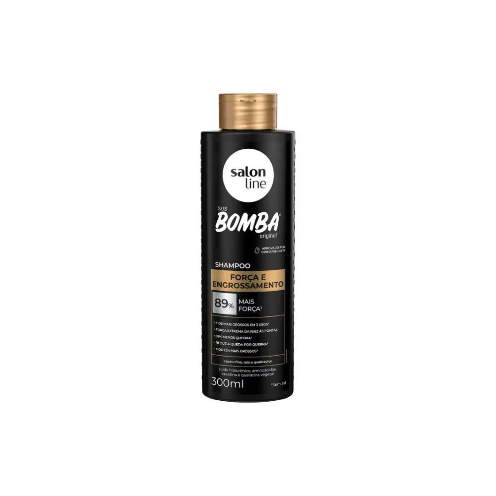 SHAMPOO SALON LINE SOS BOMBA 300ML FORÇA E ENGROSSAMENTO