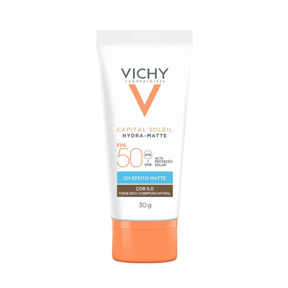 Protetor Solar Facial Vichy Soleil Hydra Matte Cor 5.0 Fps50