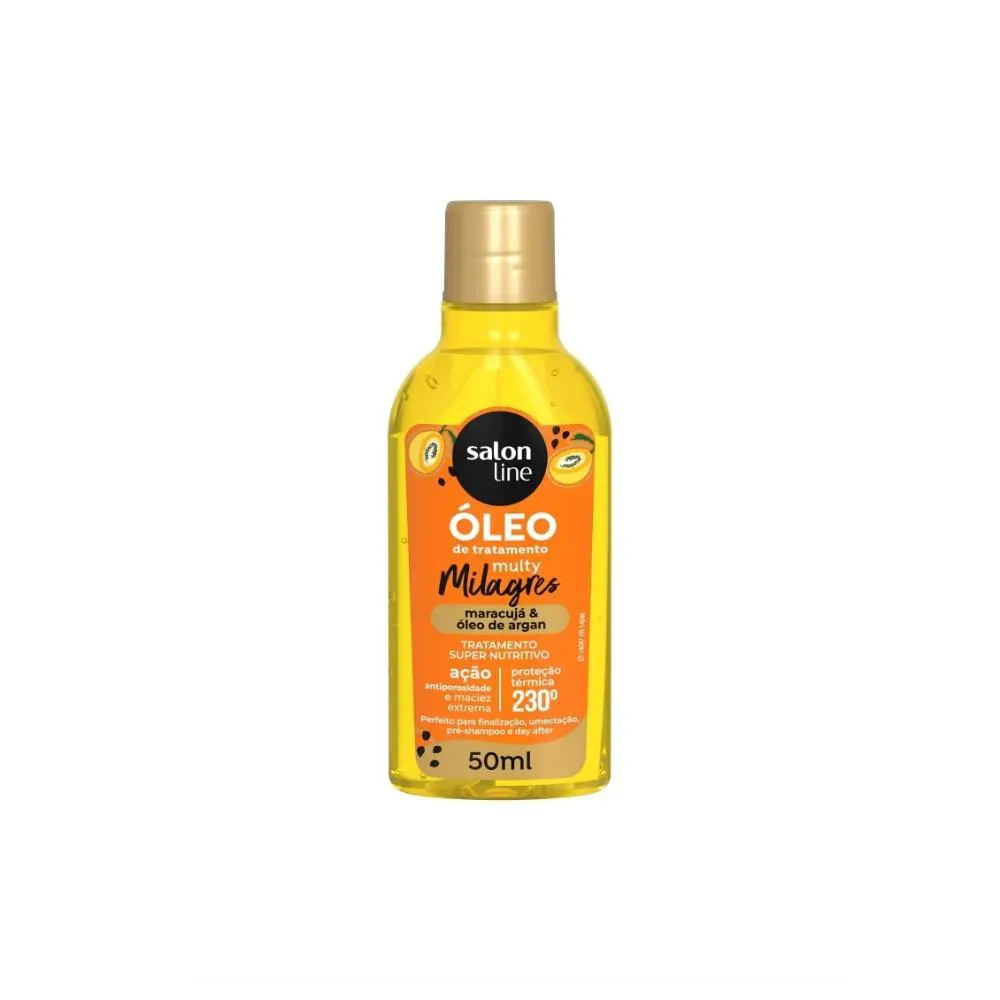 OLEO SALON LINE MARACUJA E ÓLEO DE ARGAN MULTY MILAGRES 50ML