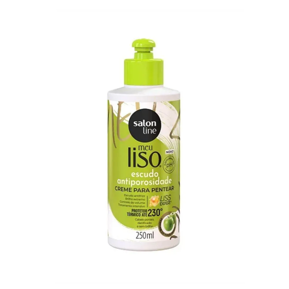 CREME DE PENTEAR MEU LISO 250ML ESCUDO ANTIPOROSIDADE