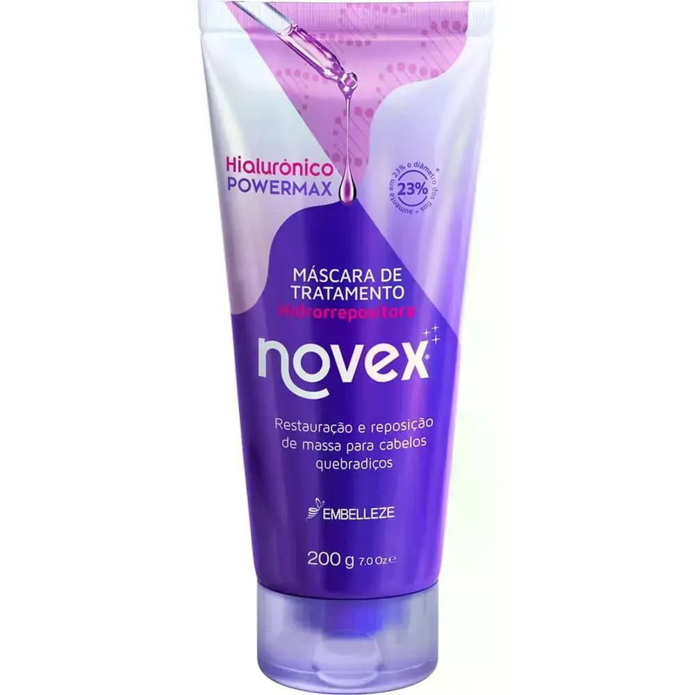MASCARA TRATAMENTO CAPILAR NOVEX POWERMAX HIALURONICO 200MG