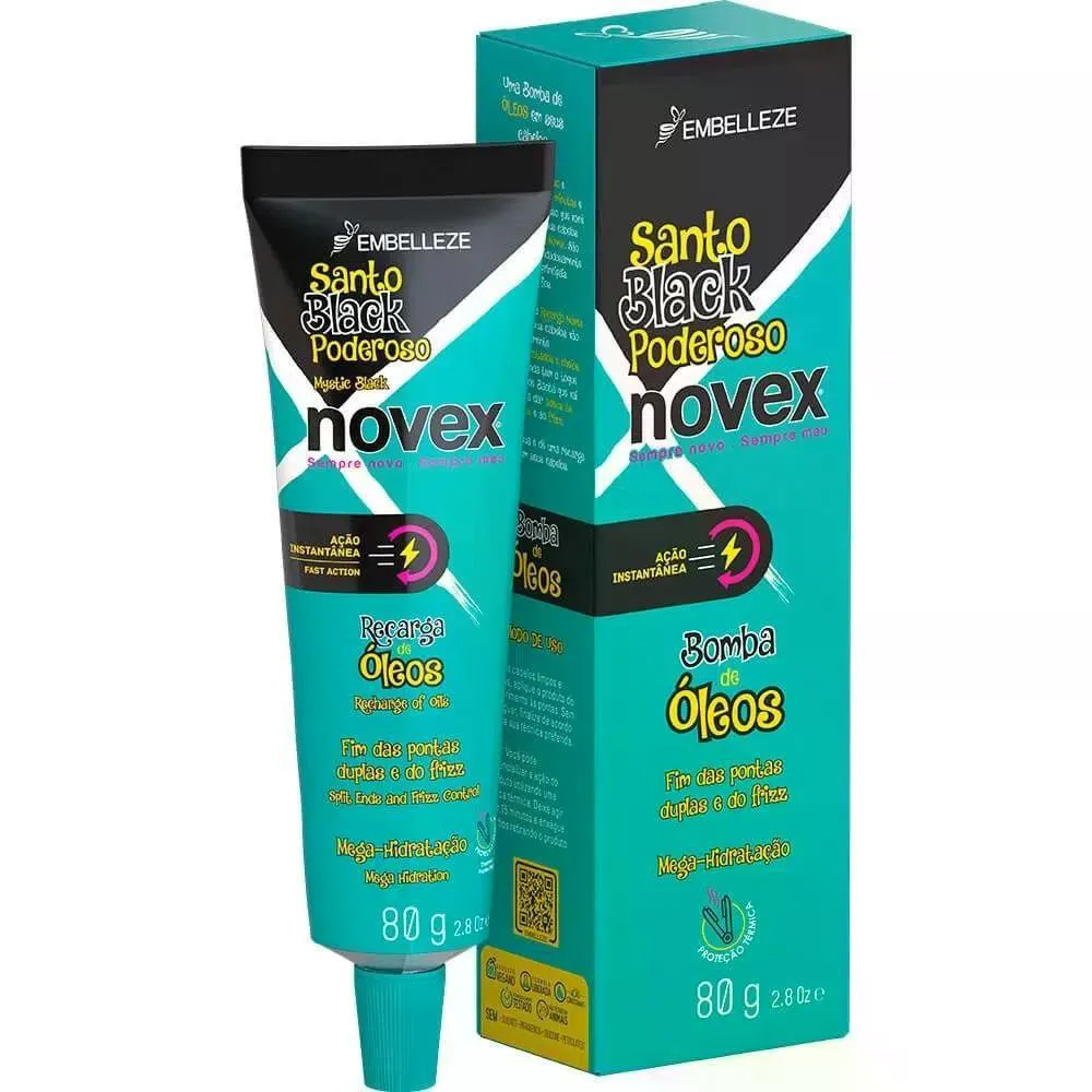 RECARGA NOVEX 80G SANTO BLACK PODEROSO