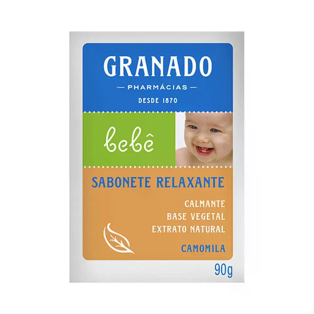 SABONETE GRANADO BEBE  GLICERINA CAMOMILA 90GR
