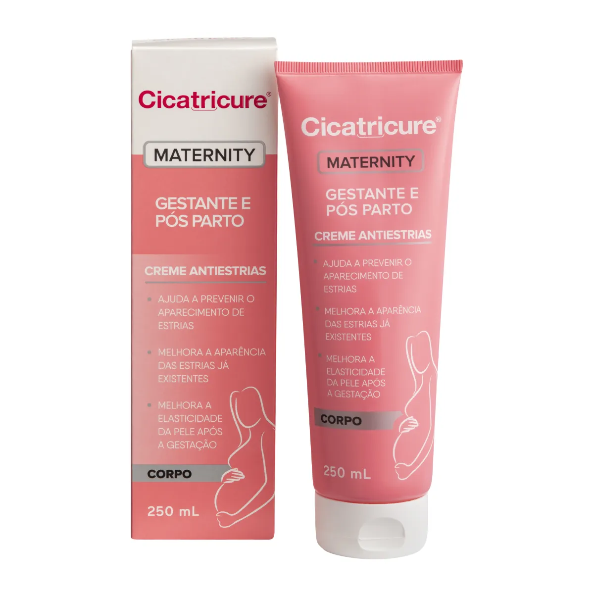 Creme Antiestrias Cicatricure Maternity Gestante e Pós Parto com 250ml ...