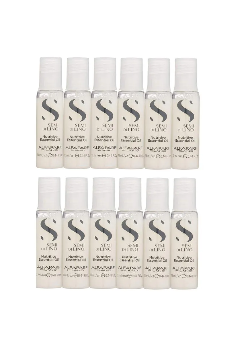 KIT AMPOLA ALFAPARF SEMI DI LINO MOISTURE NUTRITIVE ESSENTIAL OIL (12X13ML)