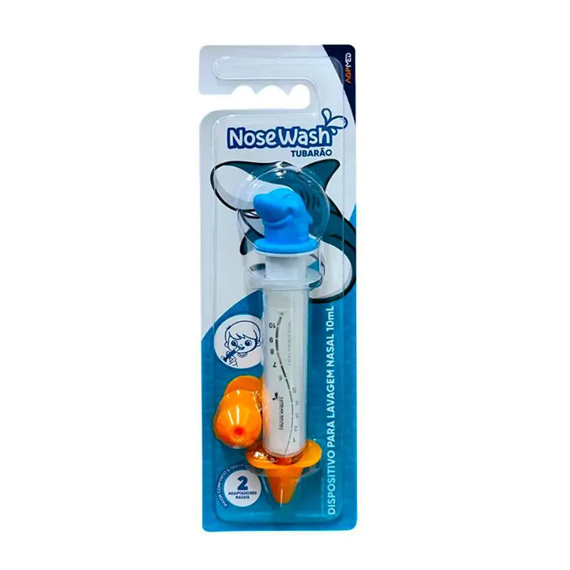 SERINGA NASAL NOSEWASH AZUL DE TUBARãO 10ML