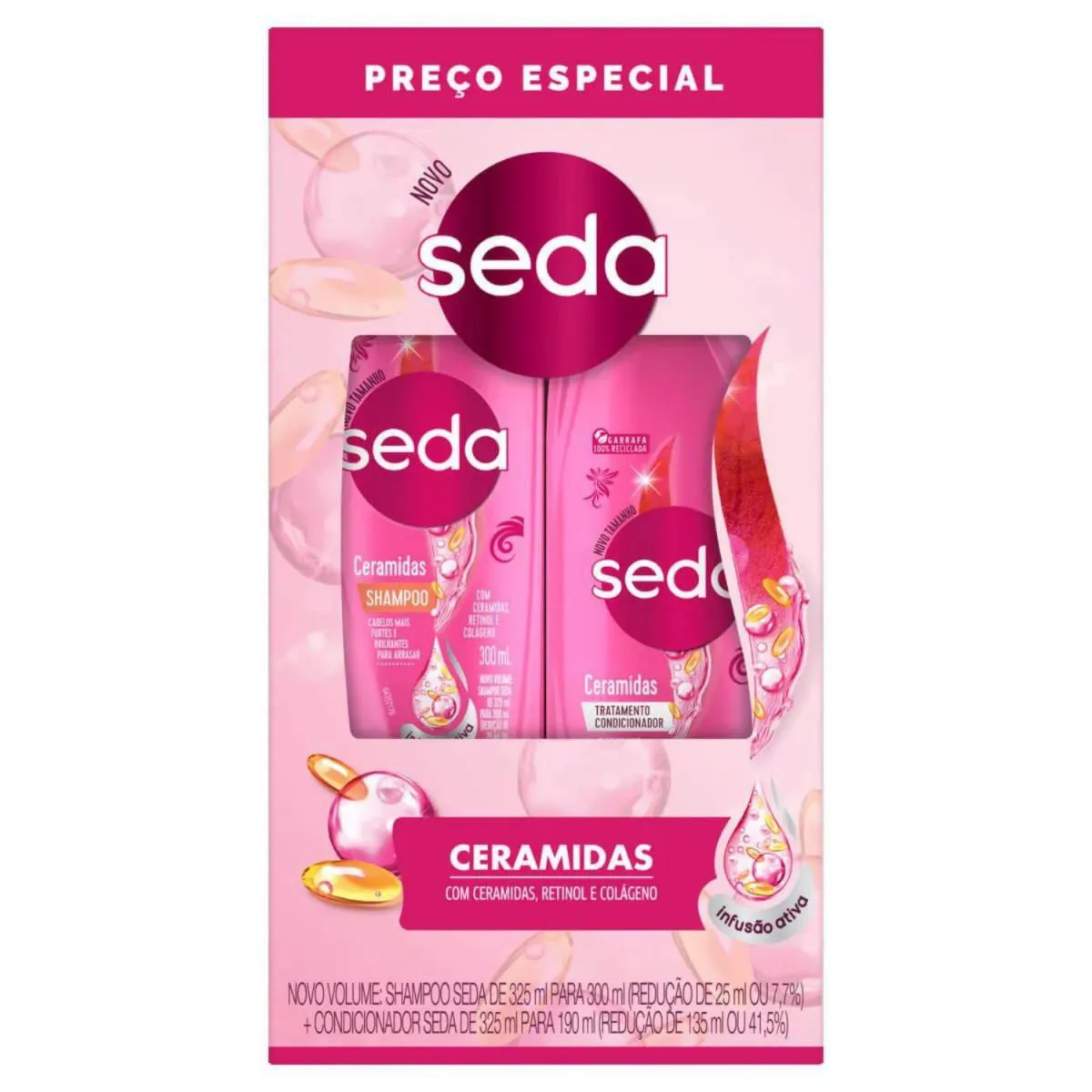 SHAMPOO SEDA CERAMIDAS 300ML+ CONDICIONADOR 190ML