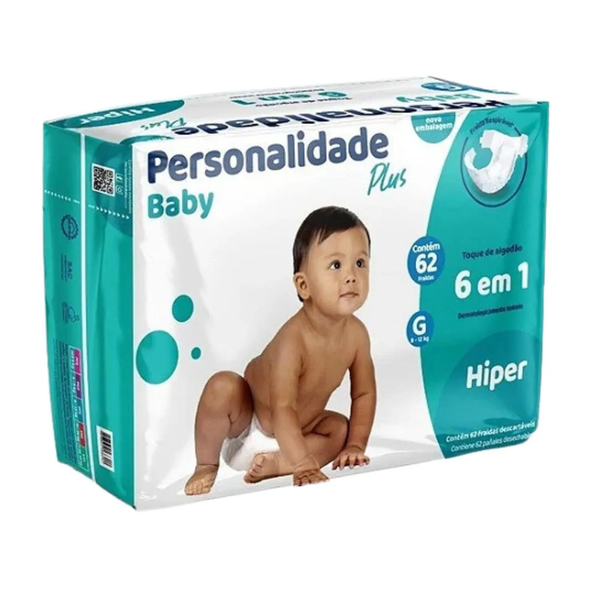 FRALDA BABY PLUS G PROTEçãO CONFORTáVEL C62 - PERSONALIDADE