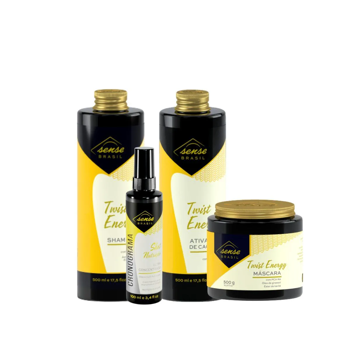 KIT SENSE TRIO TWIST ENERGY  500ML + SHOT NUTRIçãO