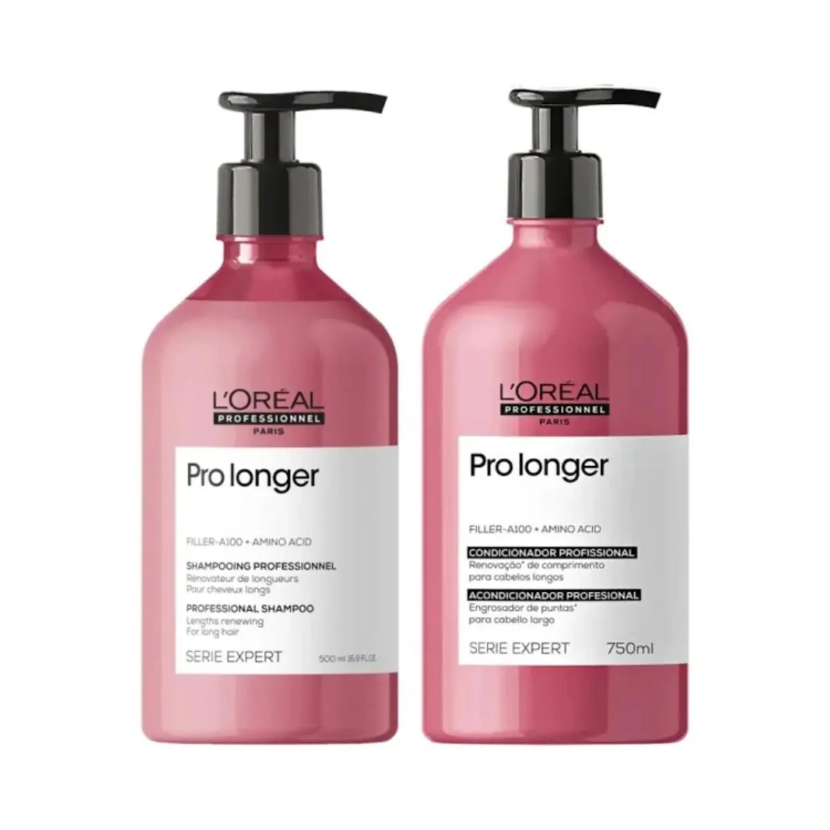 KIT PRO LONGER L´ORéAL SHAMPOO 750ML + CONDICIONADOR 750ML