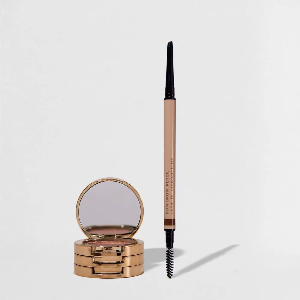KIT TRIO DE SOMBRAS 3 TO GO PALLETE HAZEL + LáPIS DE SOBRANCELHAS RETRáTIL MéDIO NáDIA TAMBASCO BY OCéANE (2 PRODUTOS)