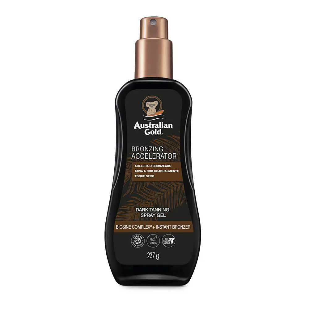 ACELERADOR DARK AG TANNING AUSTRALIAN GOLD SPRAY GEL - 237G