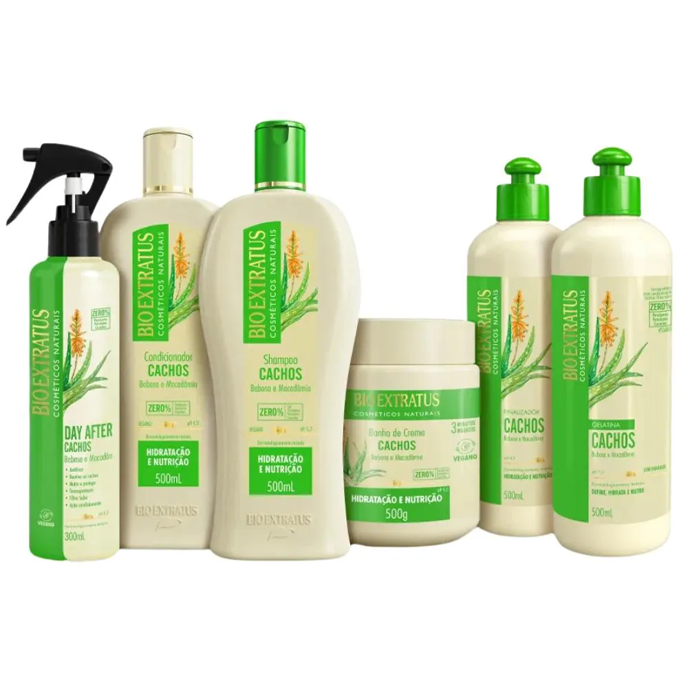 KIT BIO EXTRATUS CACHOS 500ML/G COMPLETO