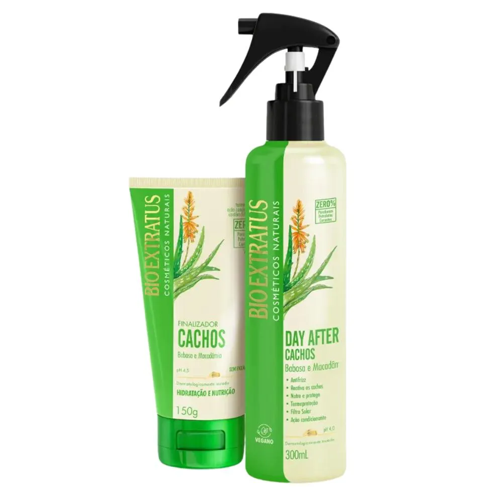 KIT BIO EXTRATUS CACHOS FINALIZADOR 500ML/G E DAY AFTER