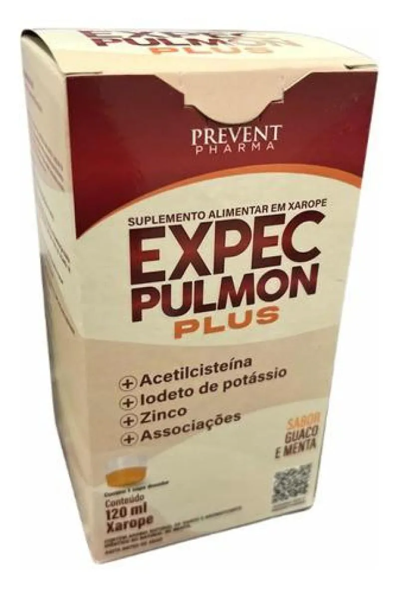 EXPEC PULMON PLUS XPE 120ML VIT+MIN PREVENT PHARMA