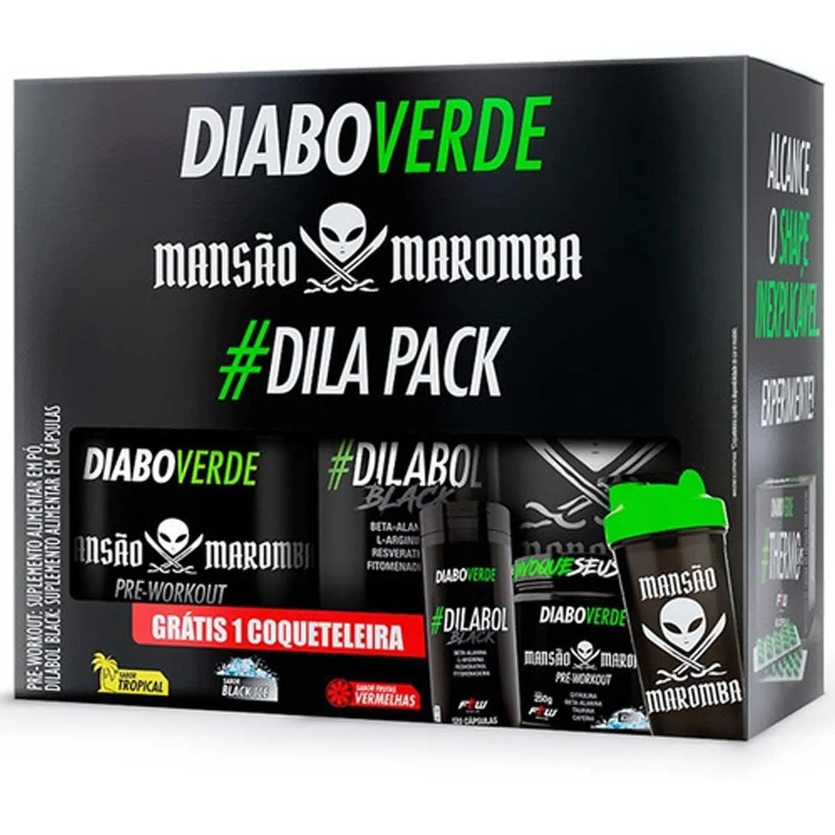 KIT DIABO VERDE 250G ARCO IRIS + DILAPACK MANSãO MAROMBA