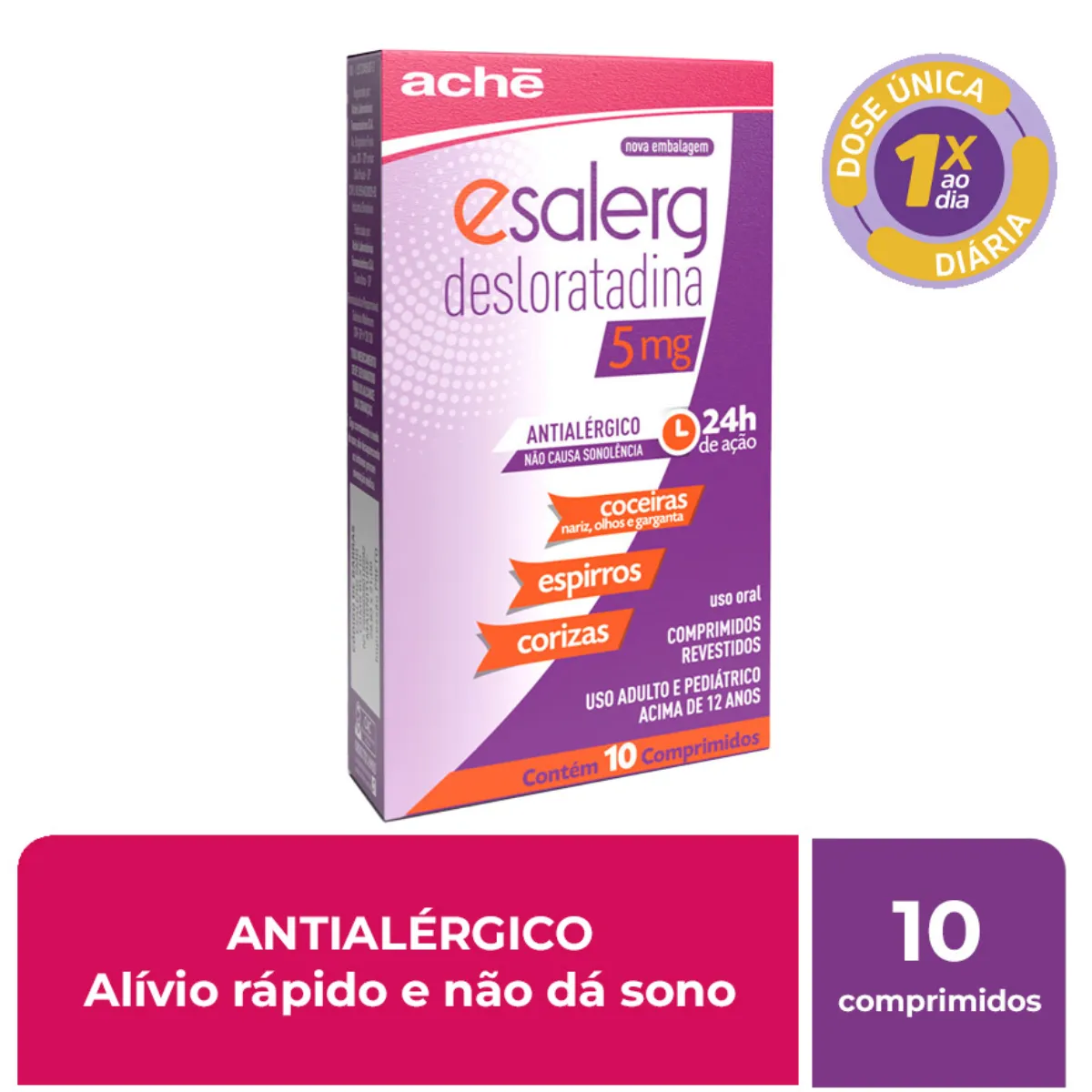 Esalerg Desloratadina 5mg 10 comprimidos