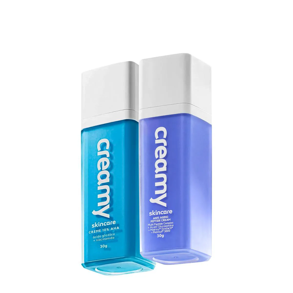KIT CREAMY SKINCARE ÁCIDO SKINCARE GLICóLICO E ANTI-AGING PEPTIDE CREAM (2 PRODUTOS)