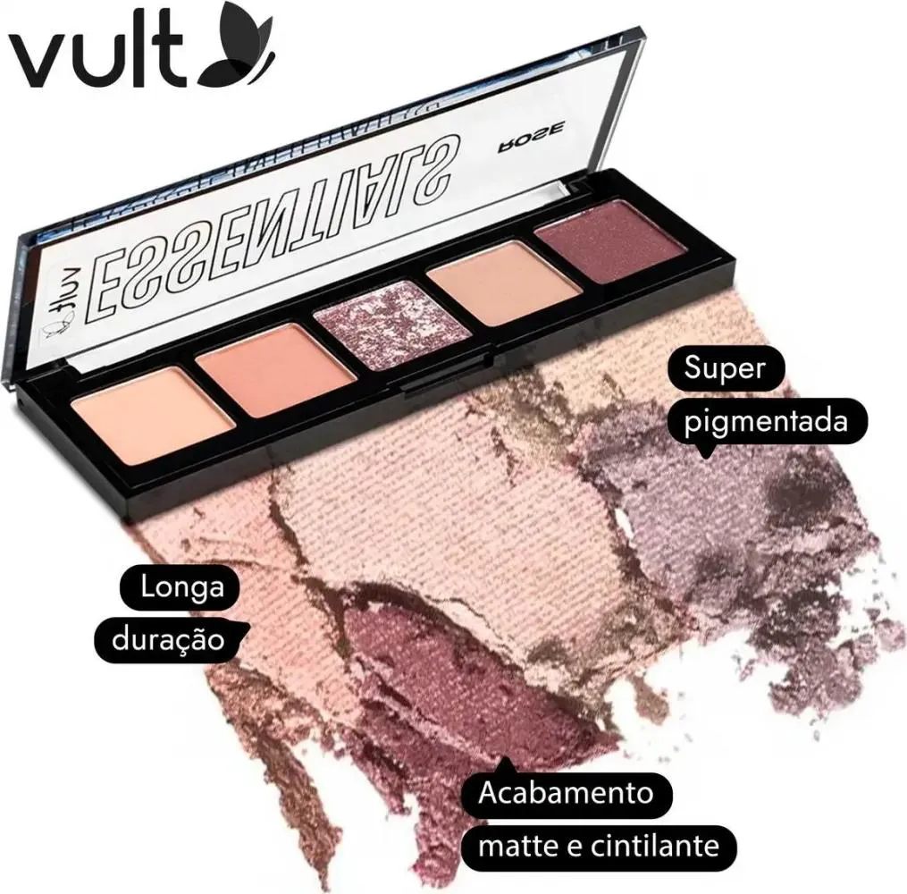 PALETA DE SOMBRAS ESSENTIALS ROSE VULT 3G