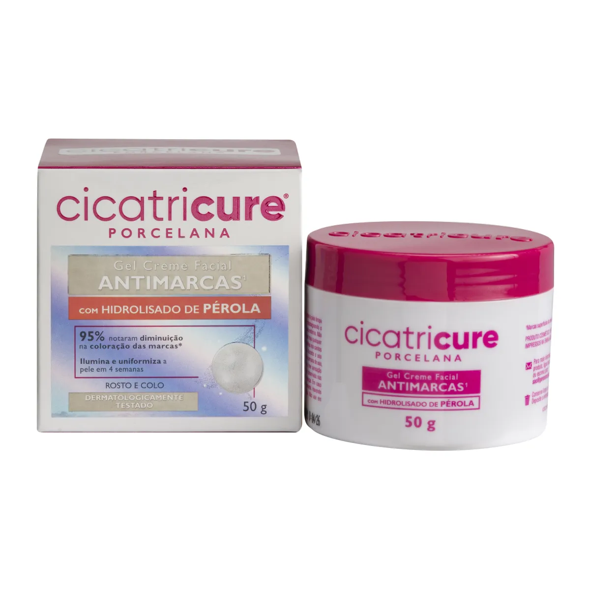 Gel Creme Facial Antimarcas Cicatricure Porcelana 50g