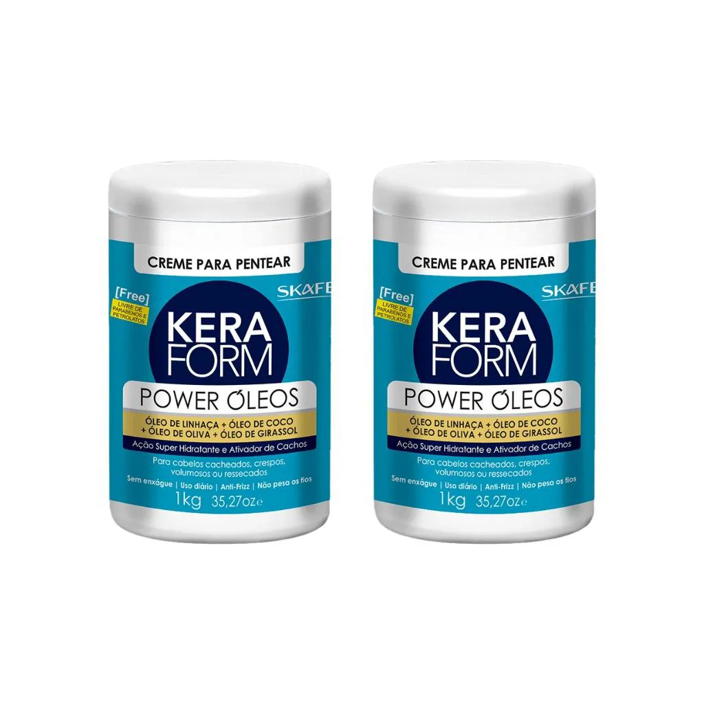 CREME PARA PENTEAR SKAFE KERAFORM 1K POWER OLEOS-KIT C/2UN
