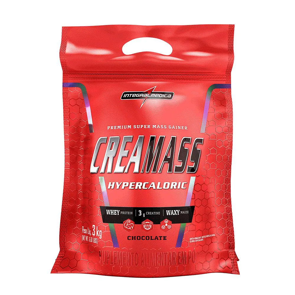 CREAMASS HIPERCALORICO COM CREATINA 3KG CHOCOLATE - 3KG