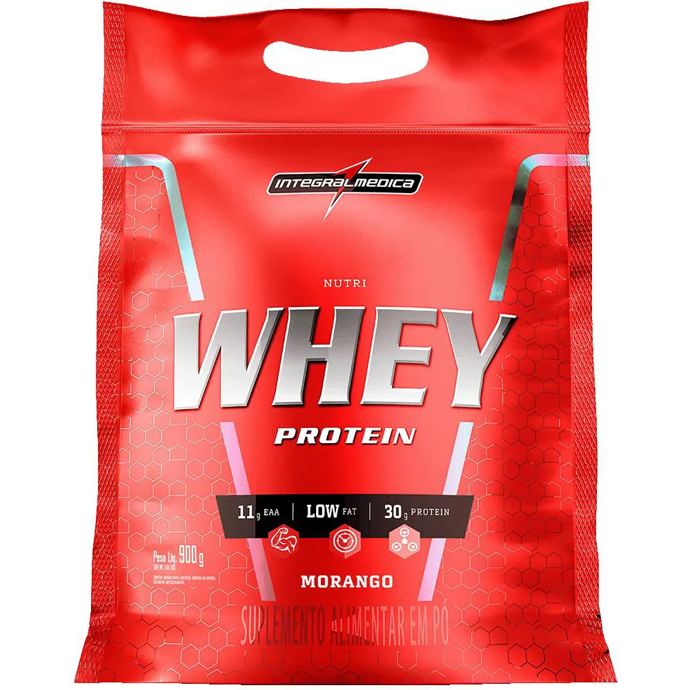 NUTRI WHEY PROTEIN 900G 900 G Morango