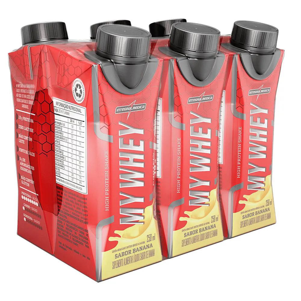 MY WHEY | WHEY PROTEIN LíQUIDO - PACK 6 UNIDADES Pack COM 6 Unidades Banana