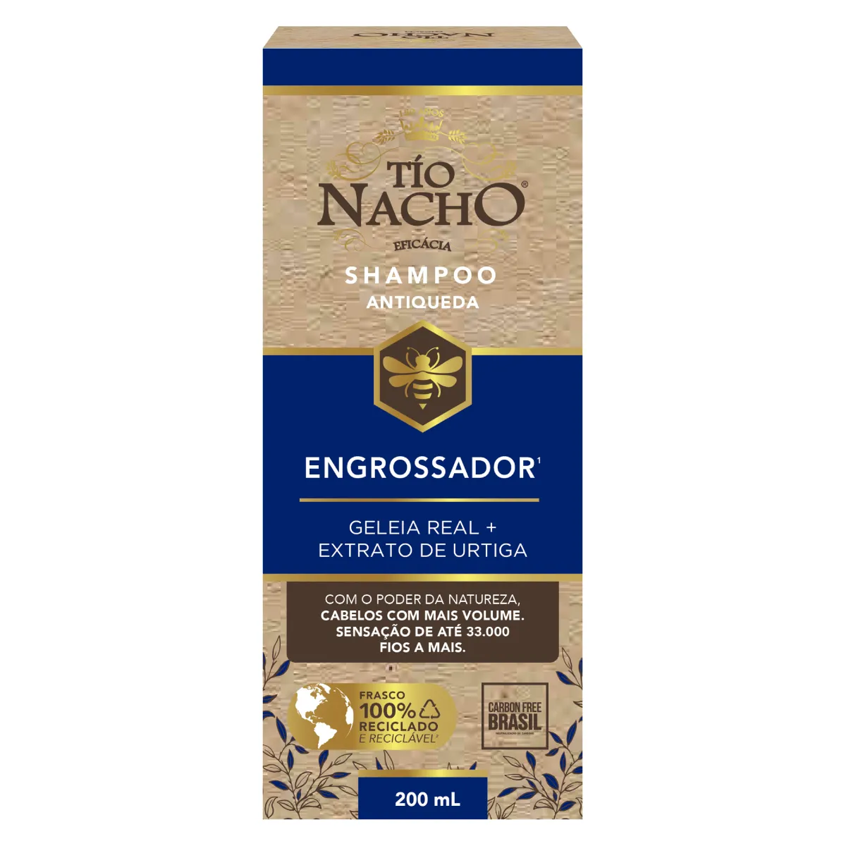 Shampoo Antiqueda Tio Nacho Engrossador Capilgross 200ml