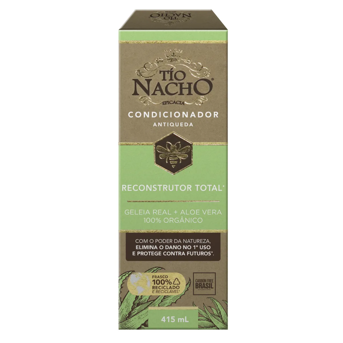 Condicionador Tio Nacho Reconstrutor Total Aloe Vera Puro 415ml