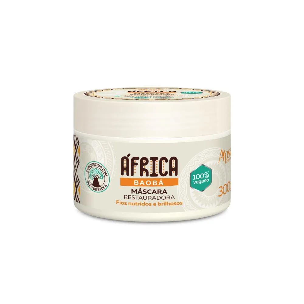 MáSCARA CAPILAR APSE ÁFRICA BAOBá RESTAURADORA 300G