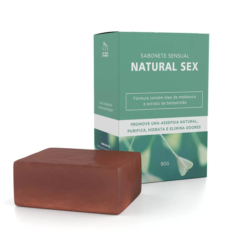 SABONETE ÍNTIMO EM BARRA NATURAL SEX 90G