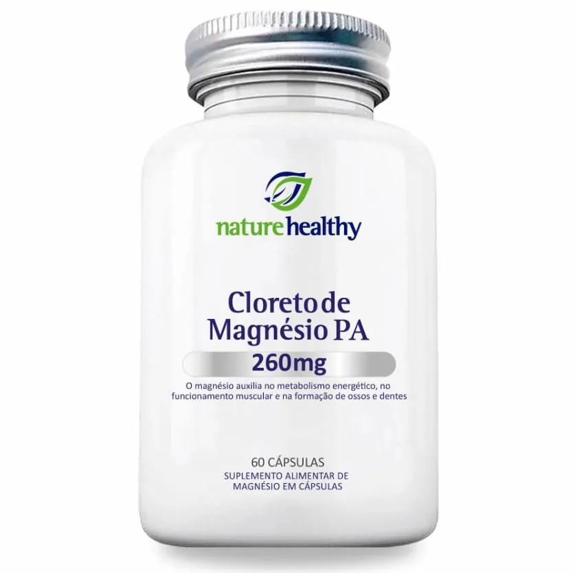 CLORETO DE MAGNÉSIO P.A. 260MG NATURE HEALTHY 60 CÁPSULAS