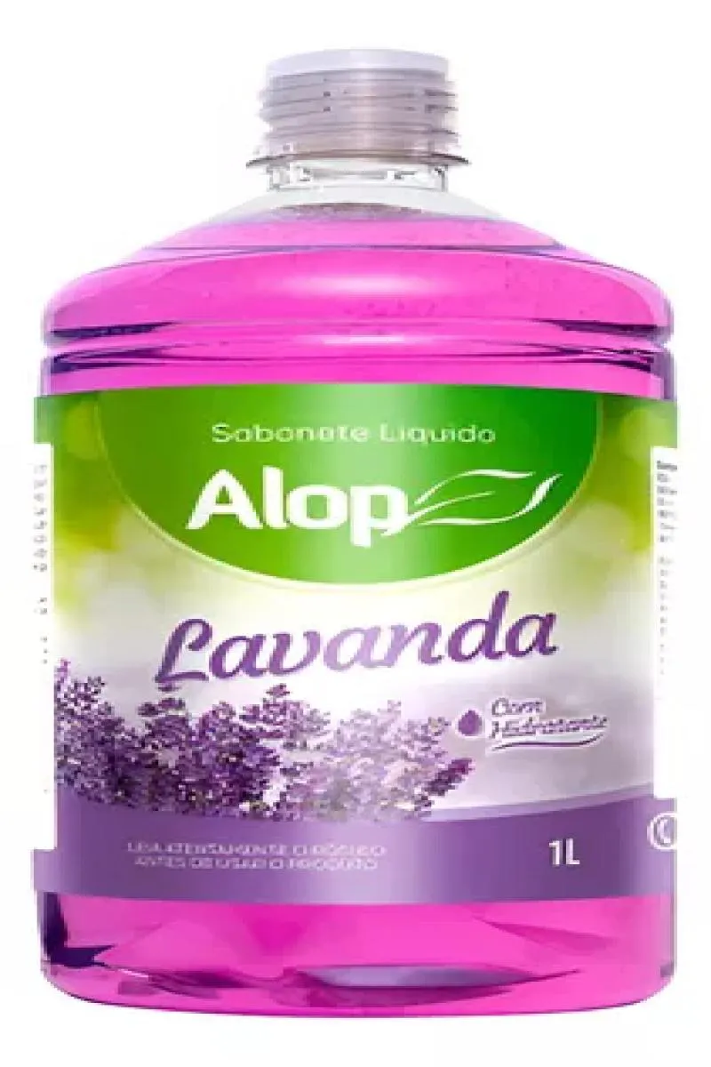 SABONETE LíQUIDO COM HIDRATANTE LAVANDA 1 LITRO ALOP AROMAS