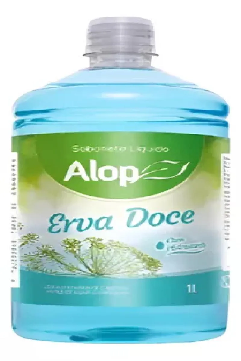 SABONETE LíQUIDO ERVA DOCE 1 LITRO COM HIDRATANTE ALOP AROMA